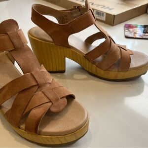 Dr Scholl’s Evereve Wild Nights Tawny Birch Sandals Size 7
